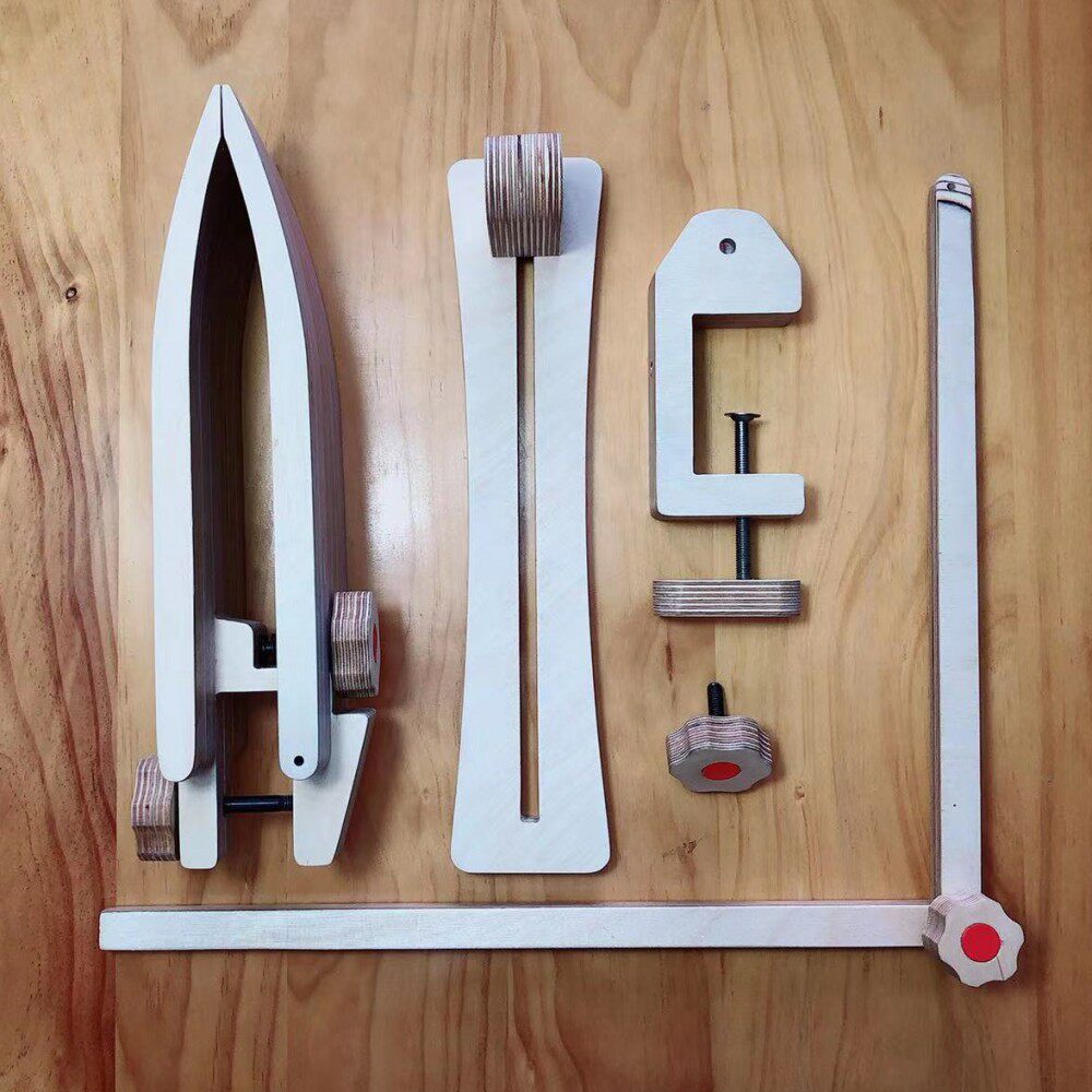 木东手缝木夹手工皮具固定夹工具diy缝线桌面皮革工具