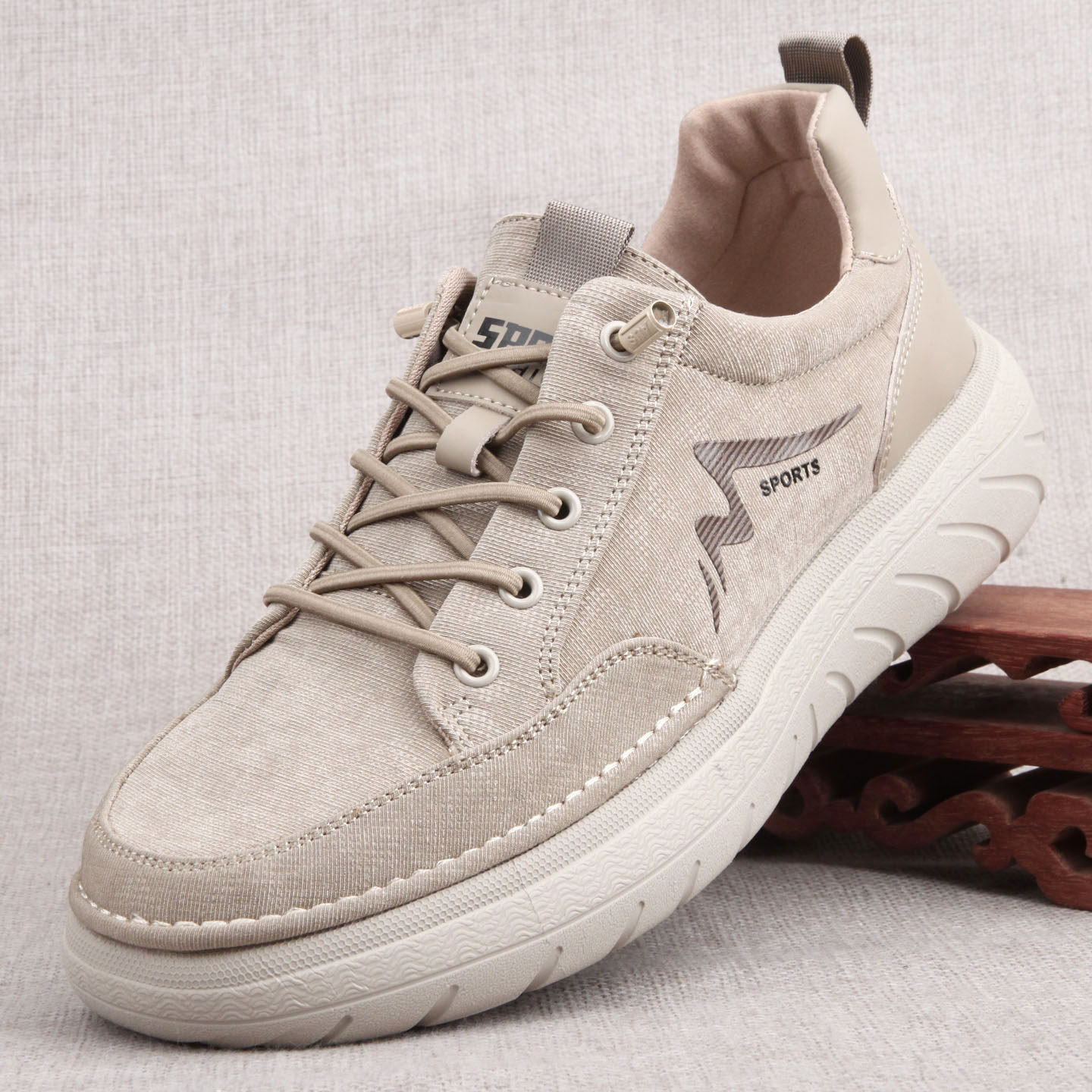 老北京布鞋男春季透气休闲鞋一脚蹬超轻懒人鞋男鞋中老年爸爸鞋,流行男鞋,布鞋,淘宝优惠券,粉丝福利购,淘宝优惠卷