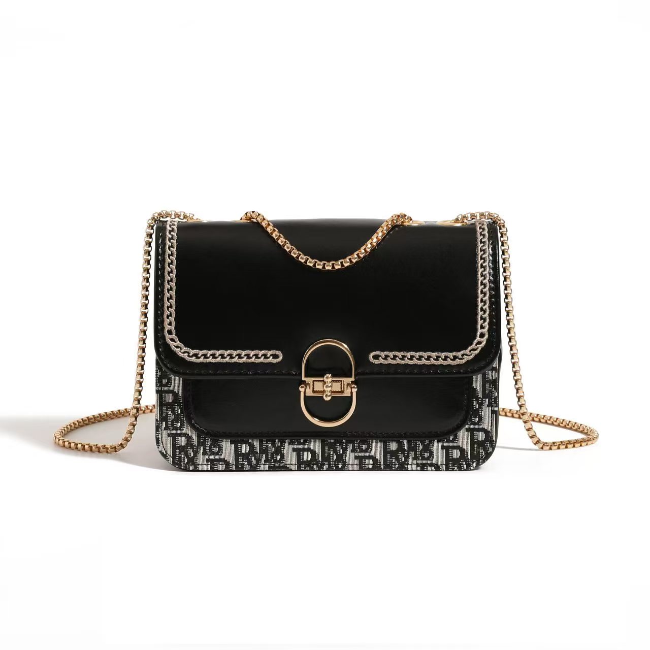 DGG时尚休闲百搭单肩包复古手提斜挎包小方包