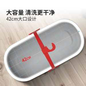 好媳妇清洁水桶拖桶塑料桶 家用平板海绵拖把清洗桶长方形储水桶
