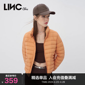 LINCCHIC金羽杰彩色软糯轻薄短款 Y22801355Y 羽绒服女外套女秋冬款