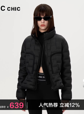 LINCCHIC金羽杰短款羽绒服女款春季新款轻薄羽绒服上衣女1306
