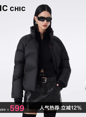 【明星同款】LINC金羽杰短款羽绒服女款秋季立领面包服外套女1238