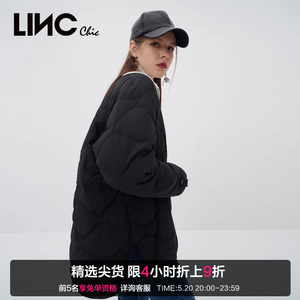 LINCCHIC金羽杰羽绒服女2023新款轻薄短款羽绒服女外套Y22802325Y