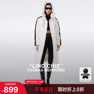 冬季 羽绒服女款 LINC金羽杰云朵鹅绒服长款 羽绒服外套 明星同款