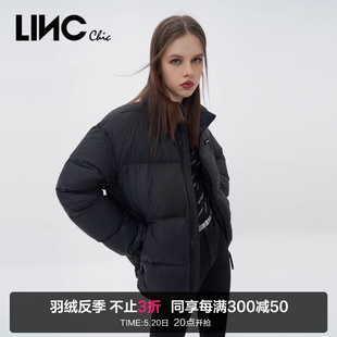 LINCCHIC金羽杰羽绒服女超轻科技锁温鹅绒短款 羽绒服女N22801501Y