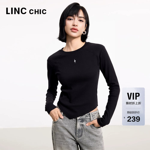 LINC内搭打底衫修身长袖T恤