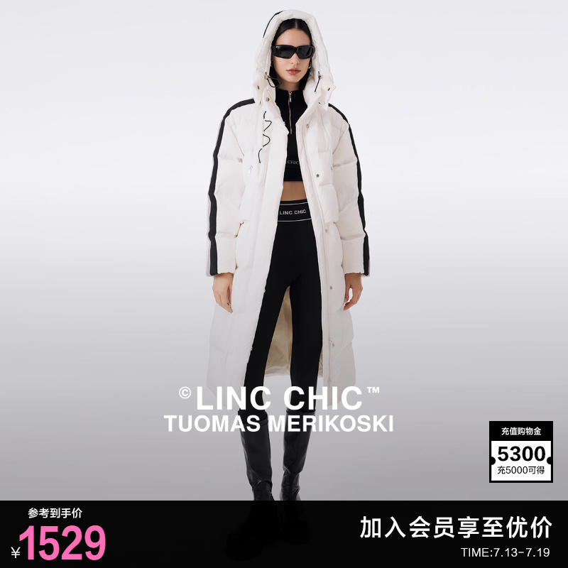 【明星同款】LINCCHIC金羽杰鹅绒服长款羽绒服女款反季羽绒服外套