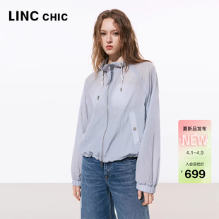 LINCCHIC金羽杰2026年夏季 动感连帽夹克轻量外套女S262JK254Y 新品