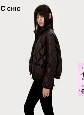 LINC金羽杰羽绒服女款春季新款短款轻薄羽绒服女上衣外套24801069