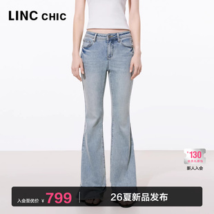 S261JE008YY 弹力微喇牛仔裤 LINCCHIC金羽杰2026年春季 新品