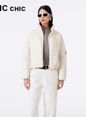 LINC金羽杰短款轻薄羽绒服女春新款花苞感超轻羽绒外套Y23301016