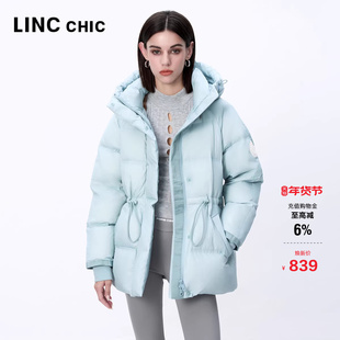 LINC金羽杰羽绒服女款冬季新款超轻多彩面包服短款羽绒服女冬2191