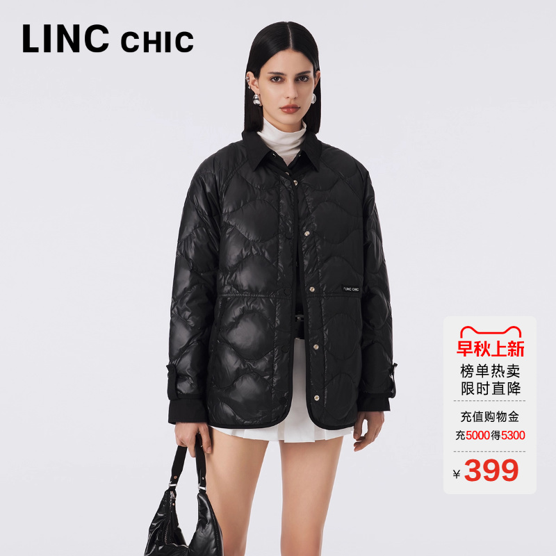 LINC都市松弛感罩衫羽绒服