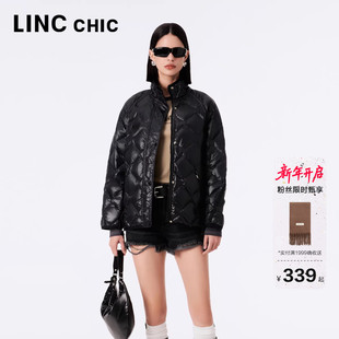 外套女秋冬款 松弛罩衫 Y23302037 轻薄羽绒服女新款 LINC金羽杰短款