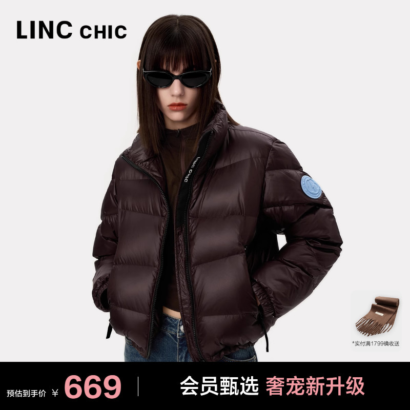 LINC立领短款轻薄羽绒服