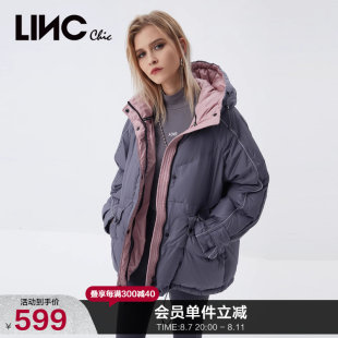 LINCCHIC ジン ユジエ ダウンジャケット レディース ショート ダウンジャケット レディース 冬コート レディース Y21802295