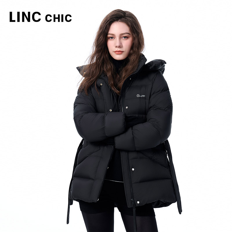 LINCCHIC金羽杰2025年冬季新款羽绒服超轻云朵感短款羽绒服女3210