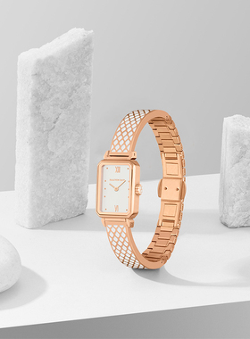 Halcyon Days小方表简约气质手表女轻奢小众时尚高级感正品名牌