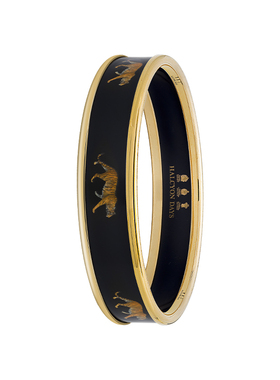 Halcyon Days复古珐琅手镯个性轻奢设计感小众百搭手环送女友礼物