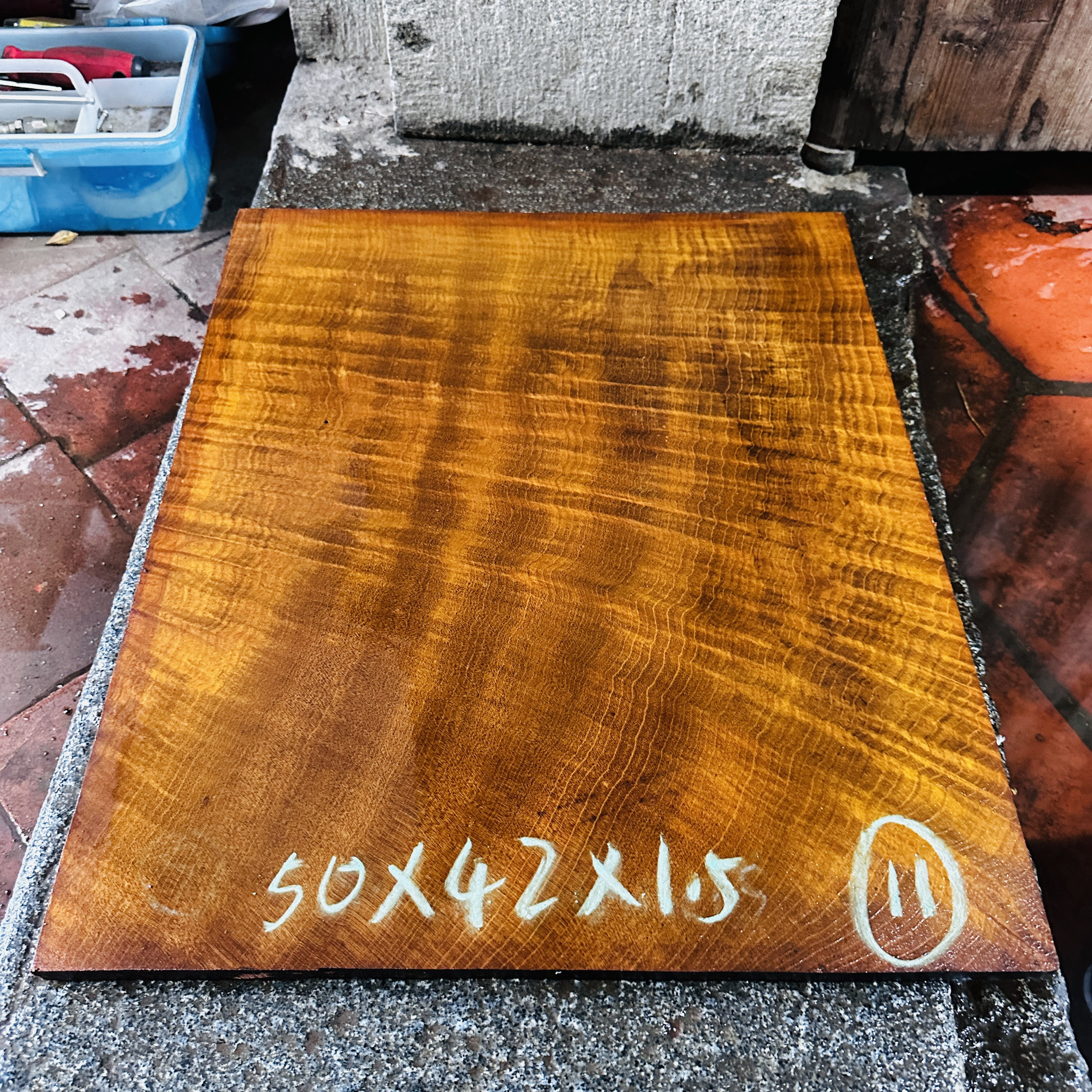 11#金丝楠木黄金楠红木原料精品满水波纹大板料,家具椅子面琴面料