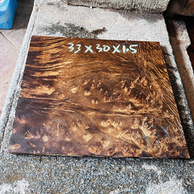 27#黄金樟瘤疤水波红木原料精品满水波纹板料，红木边角料