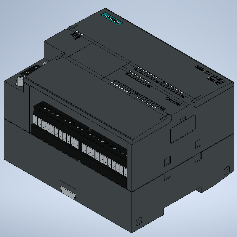 EPLAN部件库西门子200smartPLC系列原理图 2D 3D宏edz元件库