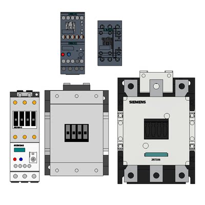 EPLAN西门子3RT 3RU接触器热过载继电器edz部件库原理图/2D/3D宏