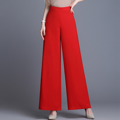 春夏坠感透气雪纺阔腿裤