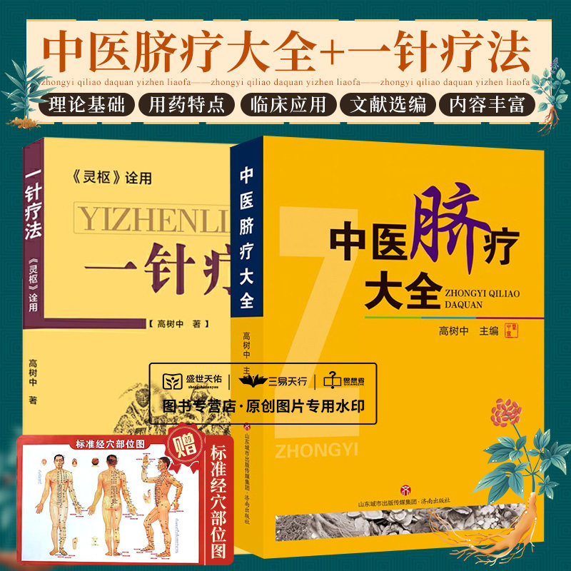 中医脐疗大全+一针疗法 灵枢诠用 高树中 主编 脐疗常用疗法贴敷针灸一针疗法按摩拔罐脐部法脐疗脐灸腹针针灸灸脐法敷贴方剂学