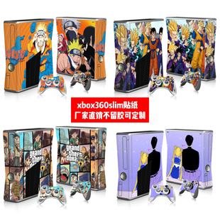 XBOX360 SLIM贴膜XBOX360 S版贴纸XBOX360slim薄机贴动漫龙珠贴纸
