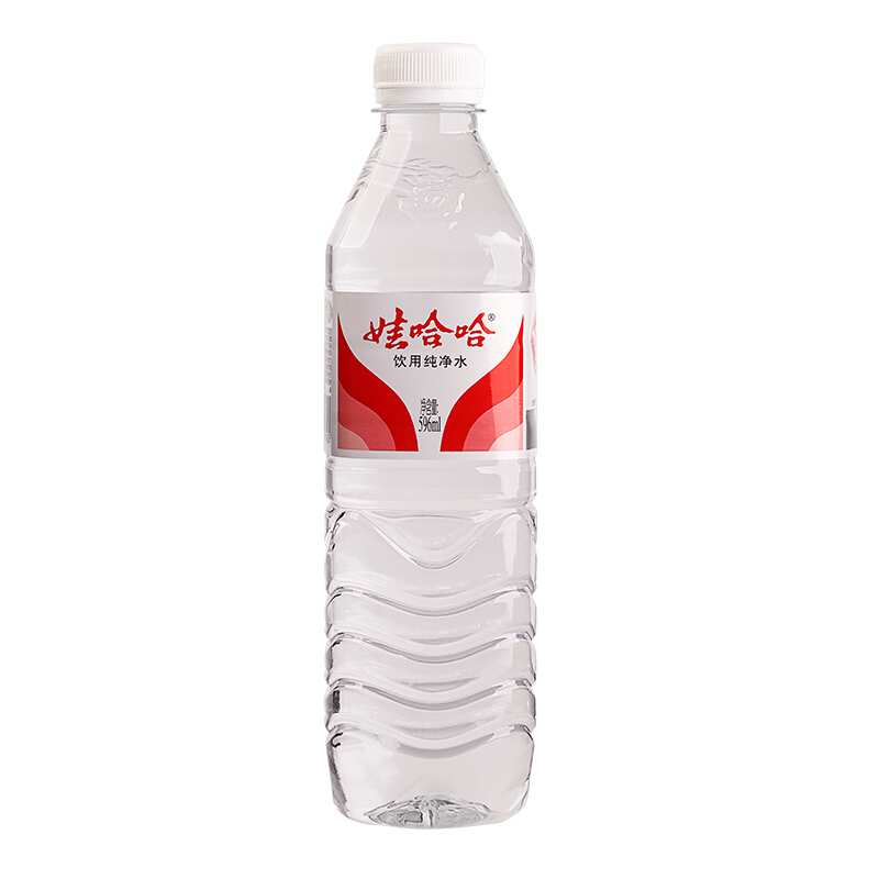 娃哈哈饮用纯净水596ml*4瓶 制氧机用纯净水4瓶一组矿泉水