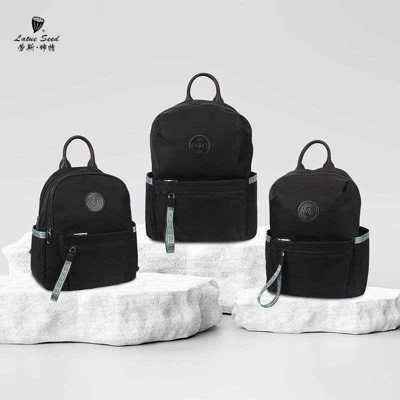 双肩包女2023新款防水牛津布尼龙背包帆布简约大容量轻便旅行书包