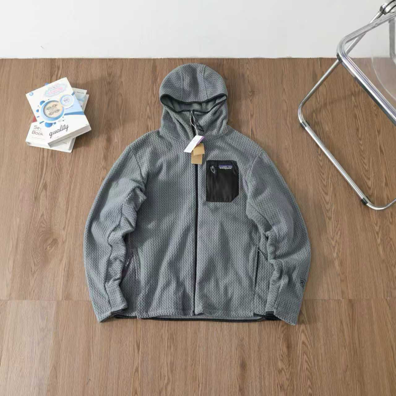 男式高品质PA塔Air户外夹克男女拉链连帽轻量抓绒衣外套锁温透气