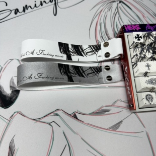 地狱吹雪通用客制化键盘飘带挂件超纤皮made68/84/ATK68/狼珠键盘