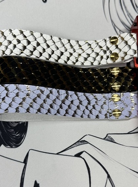 77gaming蛇纹客制化美加狮飘带wooting键盘挂件粘扣通用键盘飘带