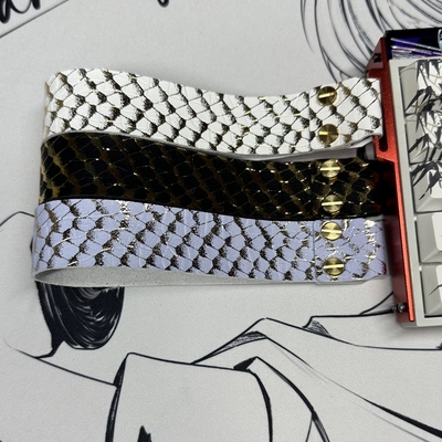 77gaming蛇纹客制化美加狮飘带wooting键盘挂件粘扣通用键盘飘带