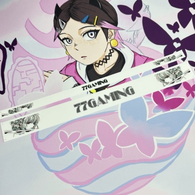 77gaming狼蛛hero68he系列灯箱贴纸二次元电竞游戏键盘灯罩贴纸