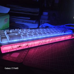 饰贴 装 适用于迈从ace68air超竞版 暮蝶地狱吹雪灯箱灯罩贴纸二次元