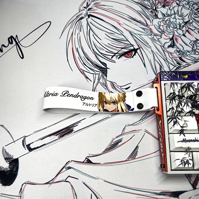 阿尔托莉雅二次元游戏键盘飘带潮牌diy创意个性简约美加狮装饰