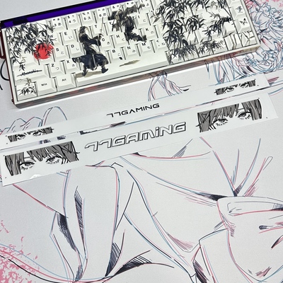 77gaming狼蛛hero68he玛奇玛系列灯箱二次元电竞游戏键盘灯罩贴纸