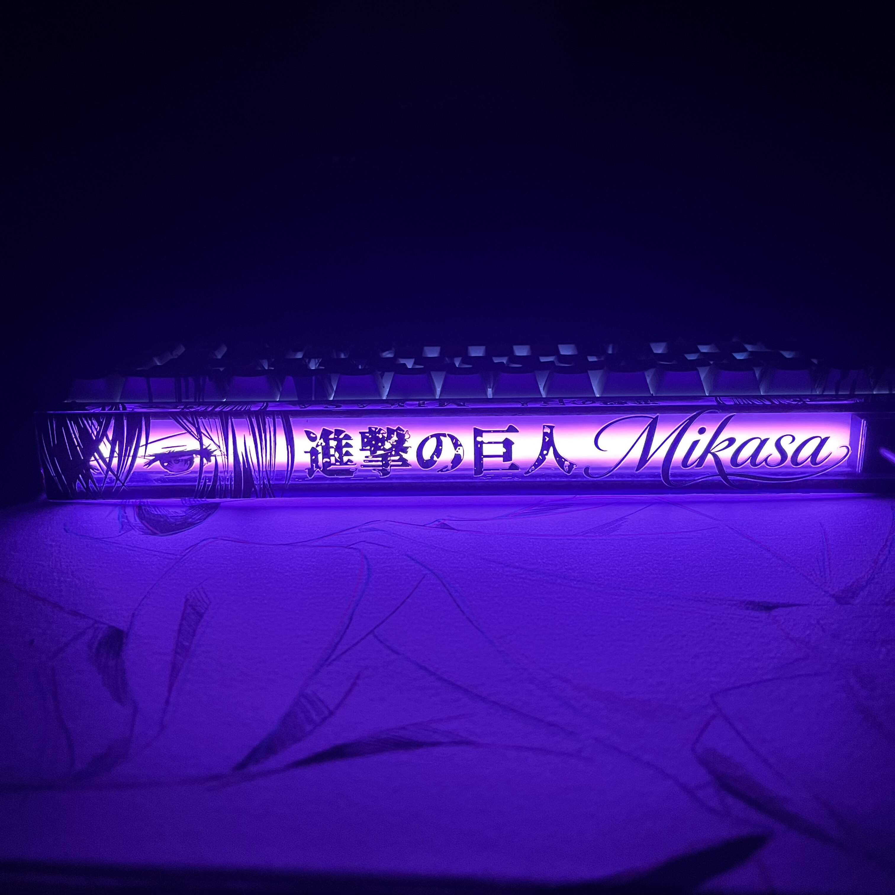 进击的巨人MADE68/pro/ultra灯箱贴纸MelGeek蜜氪小蜜蜂灯罩贴纸