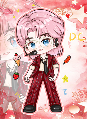 Q版手绘头像定制OC约稿明星饭圈照片转漫画设计卡通情侣人物动漫