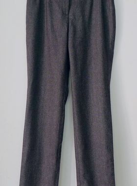 3折专柜正品(意大利)修身女羊毛棉西装裤子直筒裤25秋冬灰色ZX21