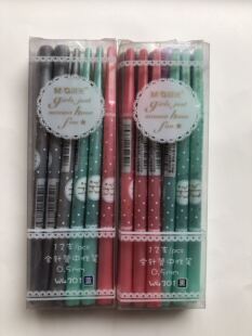 包邮晨光文W4301找乐女孩全针管中性笔学生小清新水笔0.5mm黑/蓝