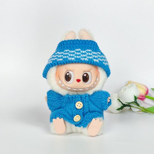 拉布布娃衣labubu挂件公仔朱迪尼克17cm换装着替套装坐坐派对着替