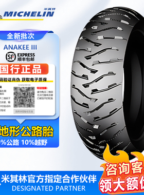 米其林AK3 R1200GSADV 1250GS水鸟摩托车轮胎120/70-19 170/60-17