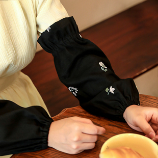 套女厨房家用袖 筒时尚 头办公室上班耐脏防污2025新款 袖 护袖 刺绣袖