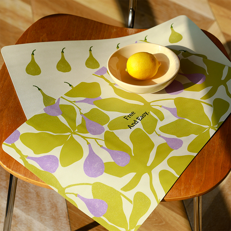 小清新餐桌垫隔热防滑防水防油垫