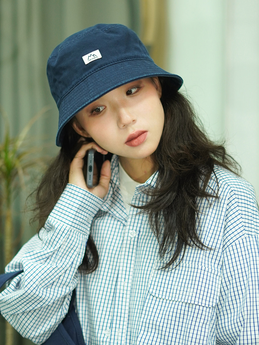 [THE HOBOO] 日本オリジナルマウンテンスタンダードフィッシャーマンハット女性用サマーサンシェード日焼け止めポットハット男性用シンプルハット